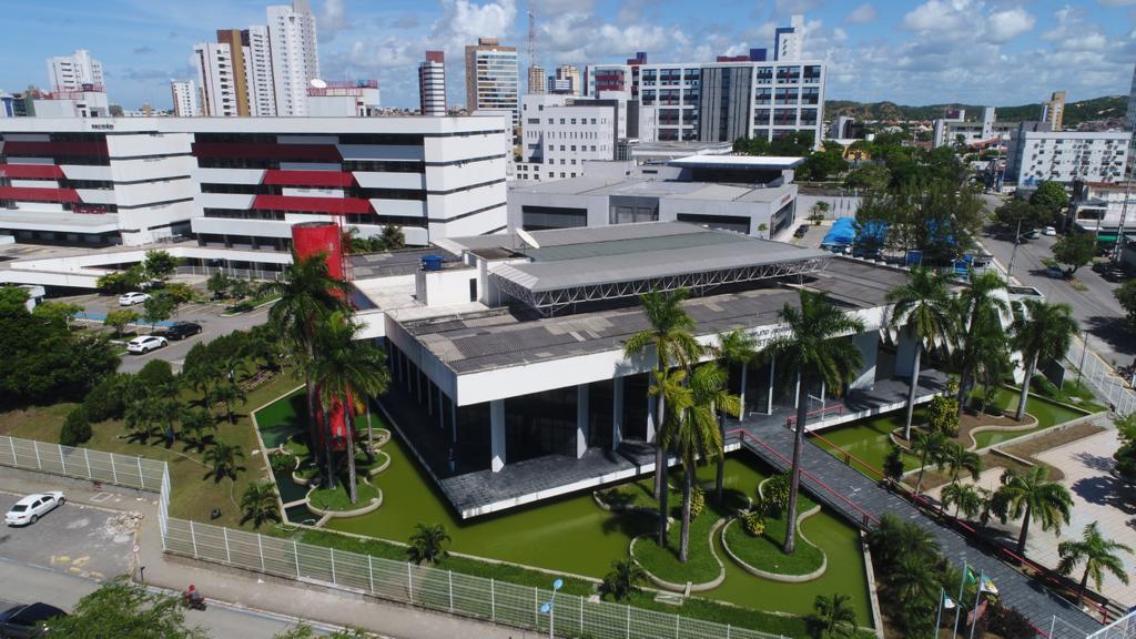 Vista aérea do sede da Justiça do Trabalho da 21ª região em Natal, Rio Grande do Norte.