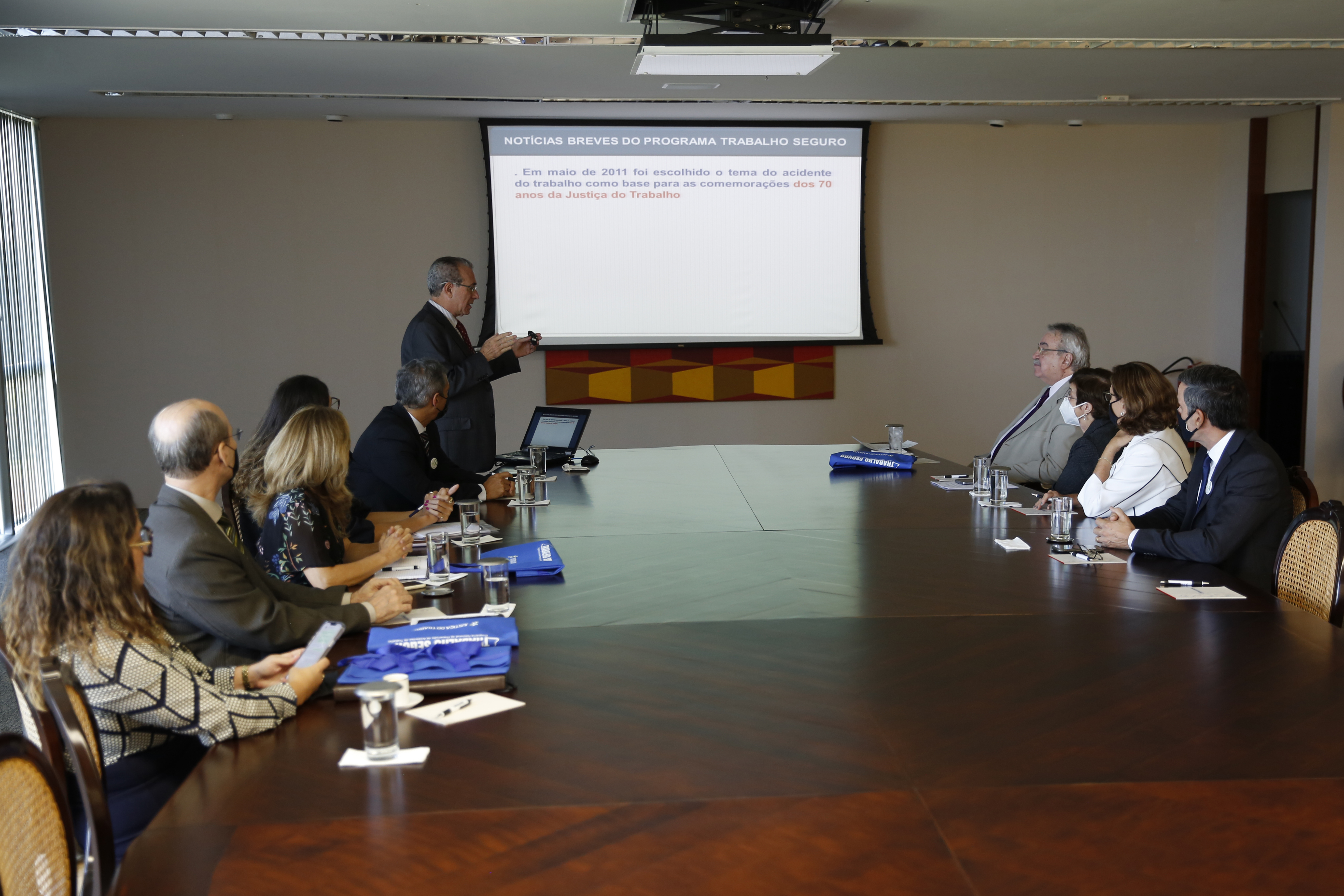 Comitê Gestor Nacional do Programa Trabalho Seguro se reúne com presidente do TST e do CSJT