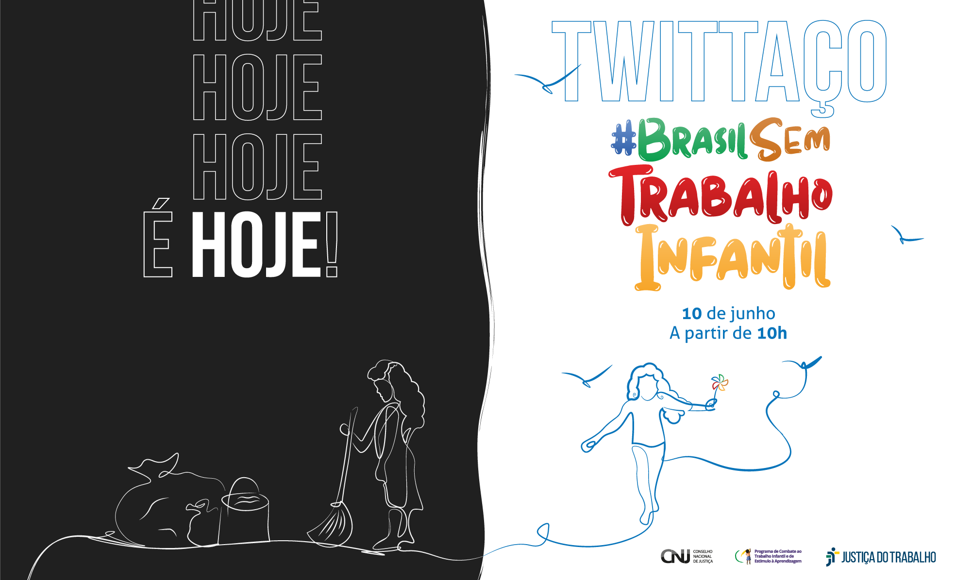 É hoje! Participe do twittaço #BrasilSemTrabalhoInfantil