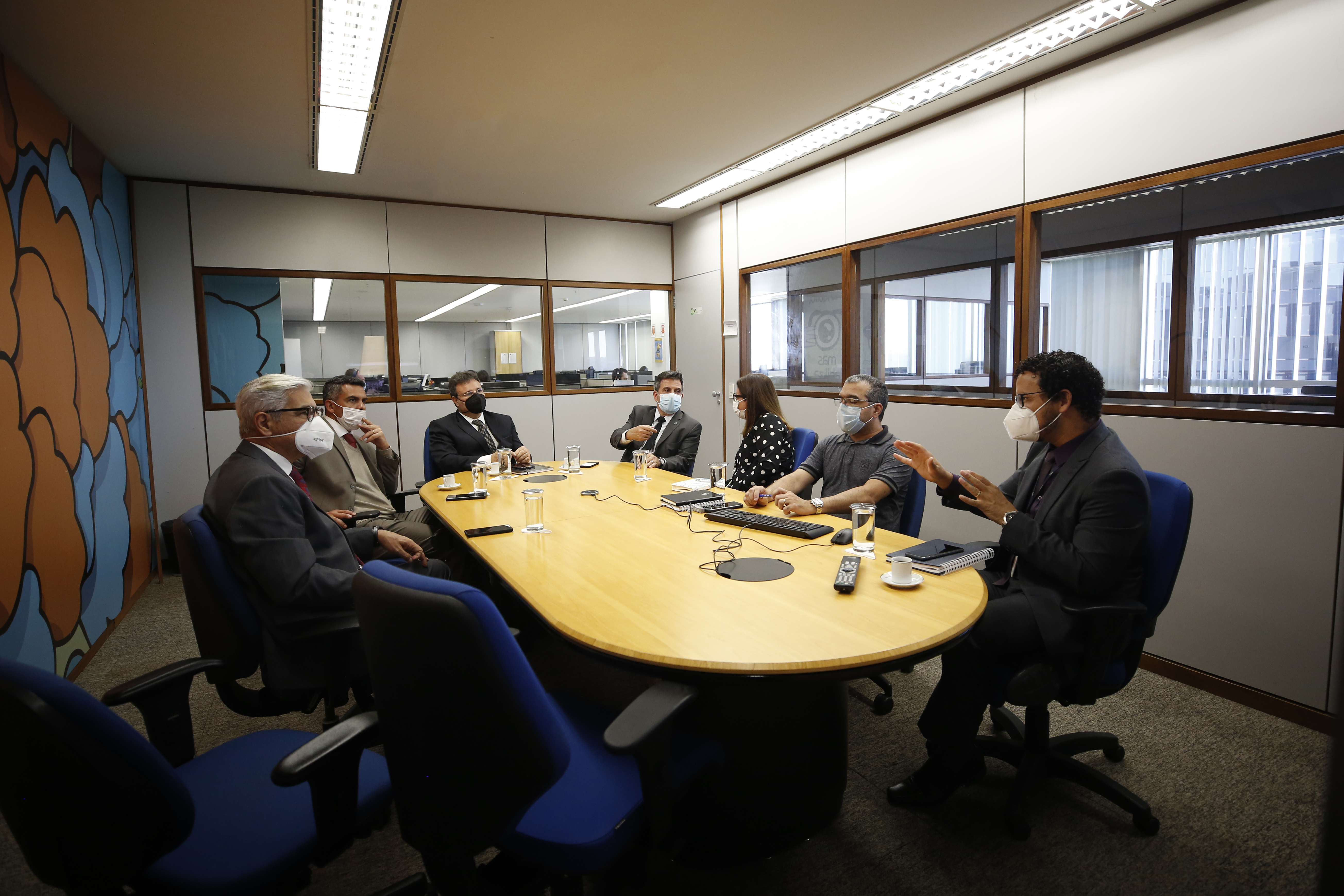 Reunião da equipe de TI do CSJT com representantes da OAB