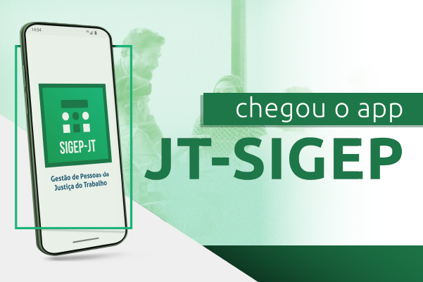 Smarthpone com o ícone do Sigep. O JT-Sigep chegou!