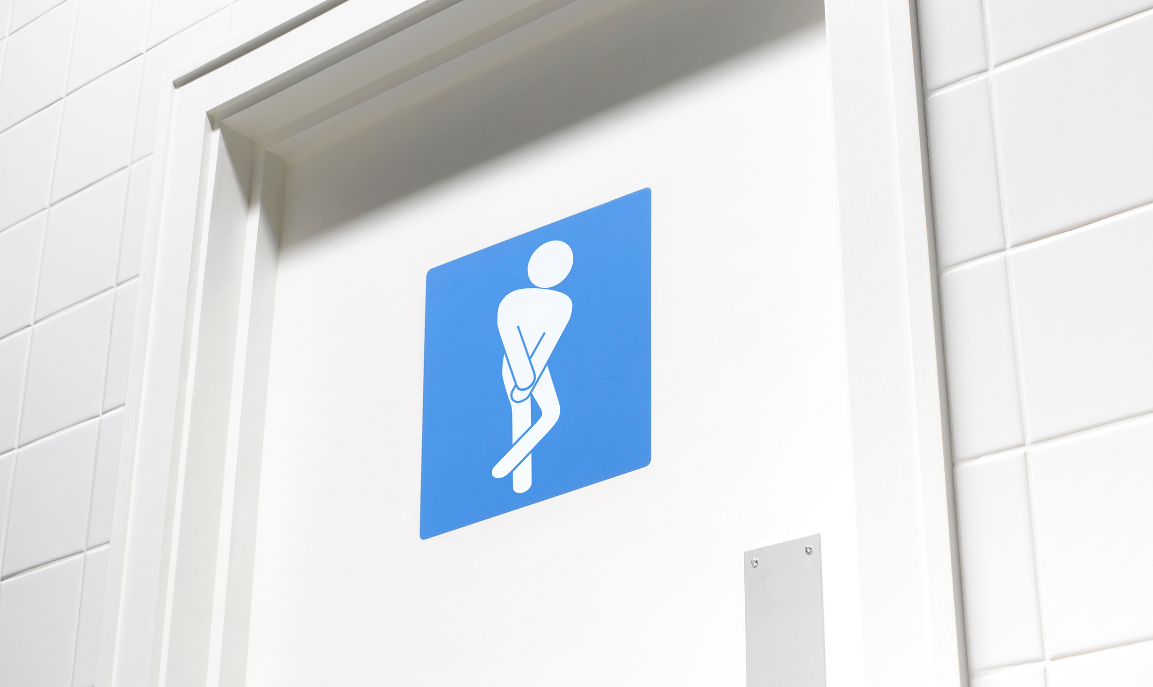 Imagem: placa de banheiro masculino
