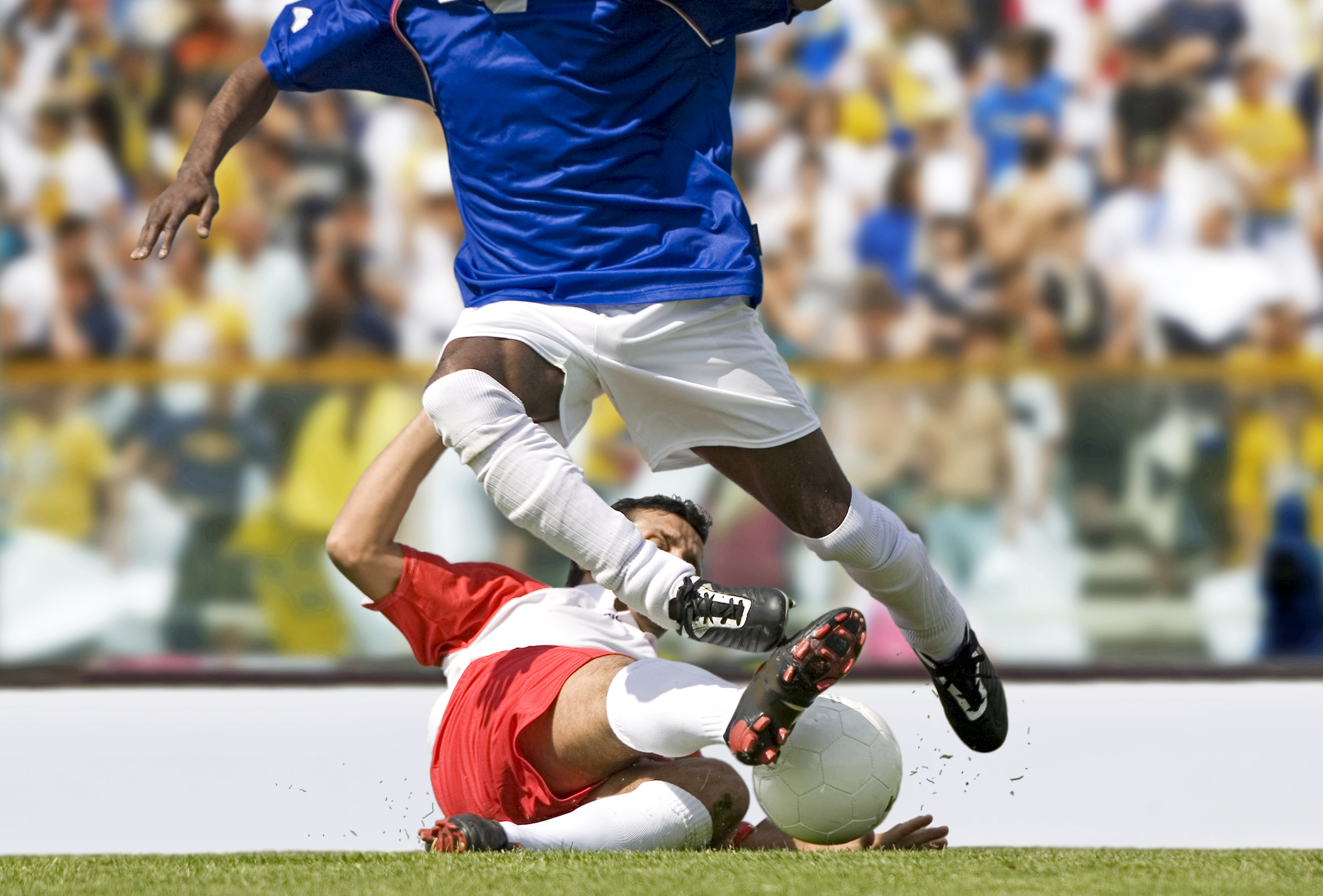 Imagem: jogadores de futebol em campo