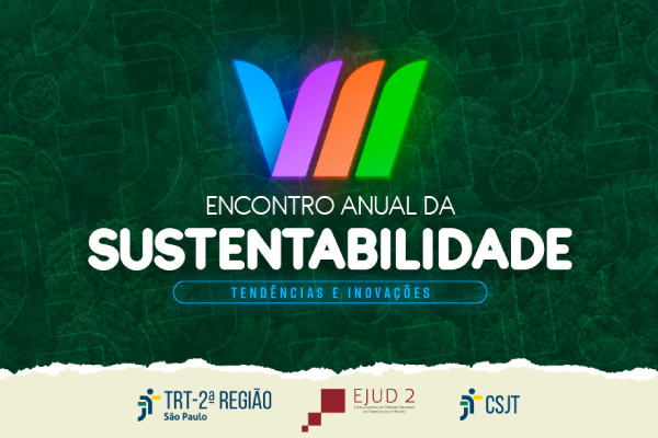 Banner de divulgação do VII Encontro Anual de Sustentabilidade.