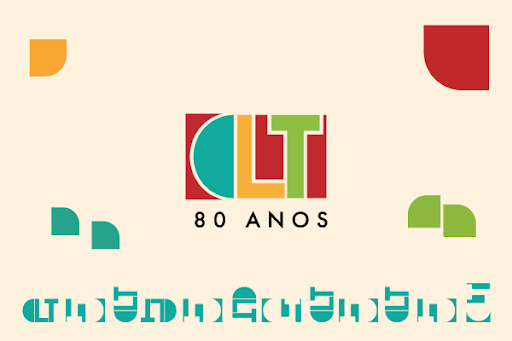 Banner das comemorações dos 80 anos da CLT