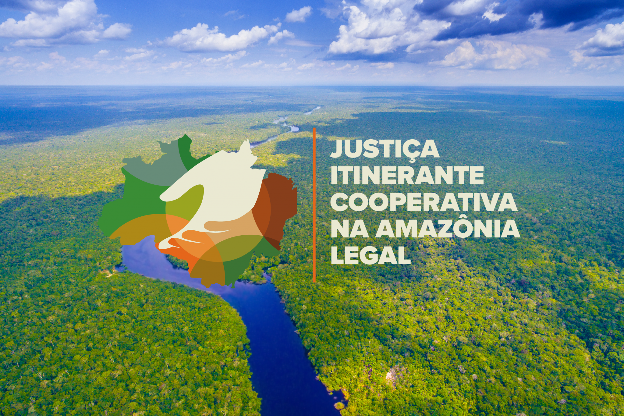 Logomarca da Justiça Itinerante Cooperativa na Amazônia Legal