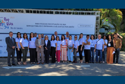 Na imagem, membros do TRT-1