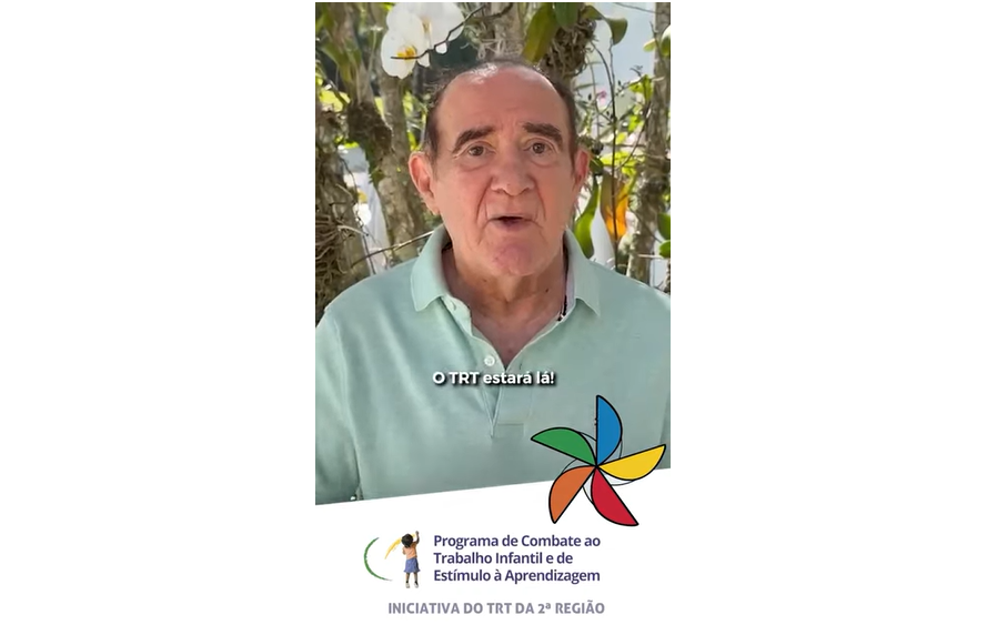 Humorista Renato Aragão apoia TRT da 2ª Região (SP) no combate ao trabalho infantil