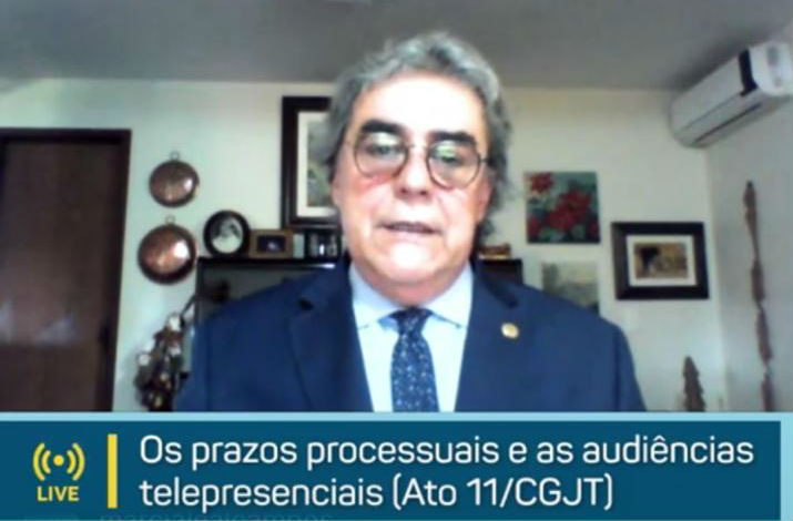 TRTs têm atuado com seriedade durante pandemia, avalia corregedor-geral da Justiça do Trabalho