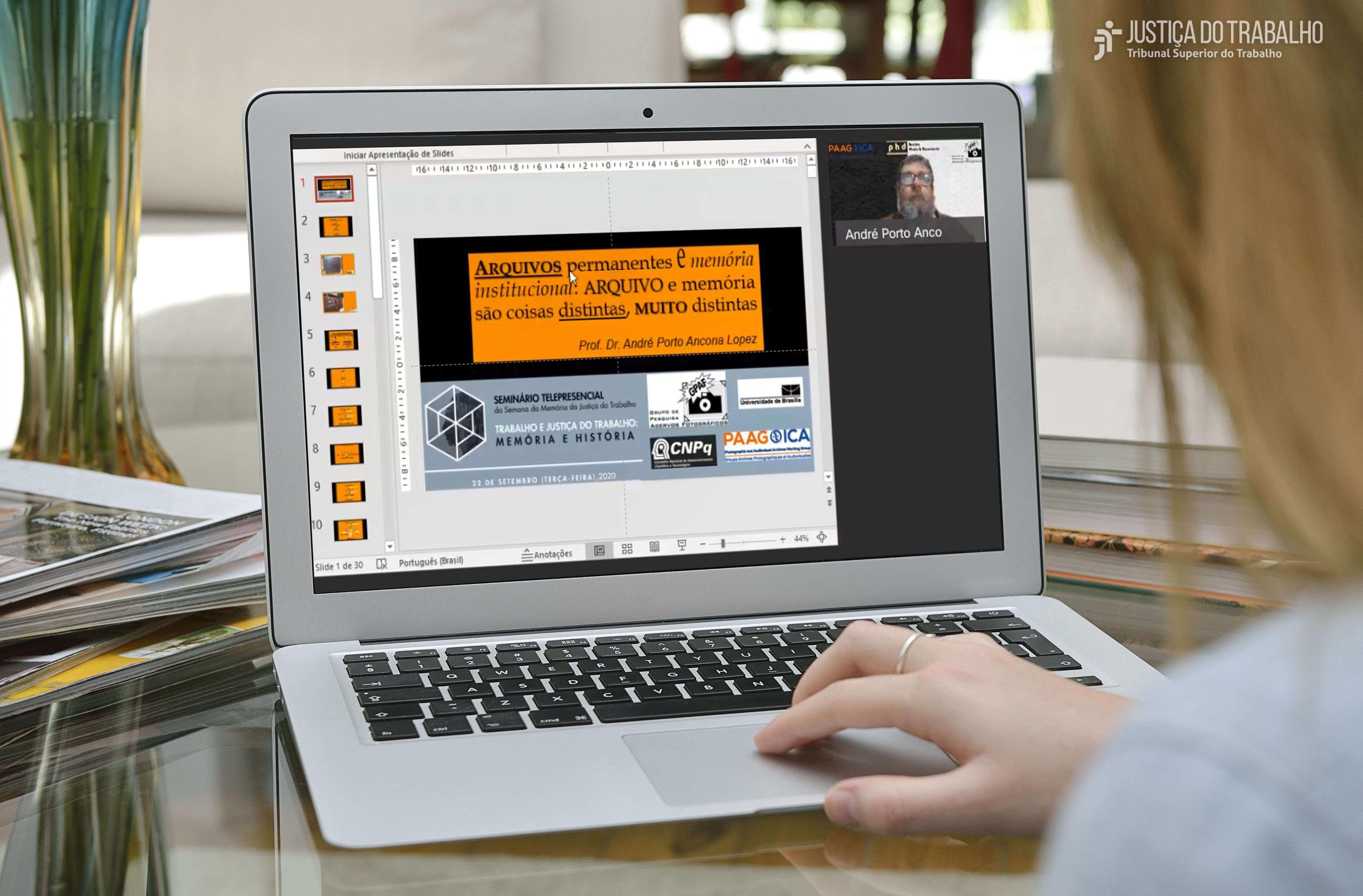 Seminário telepresencial aborda desafios e importância da memória na Justiça do Trabalho