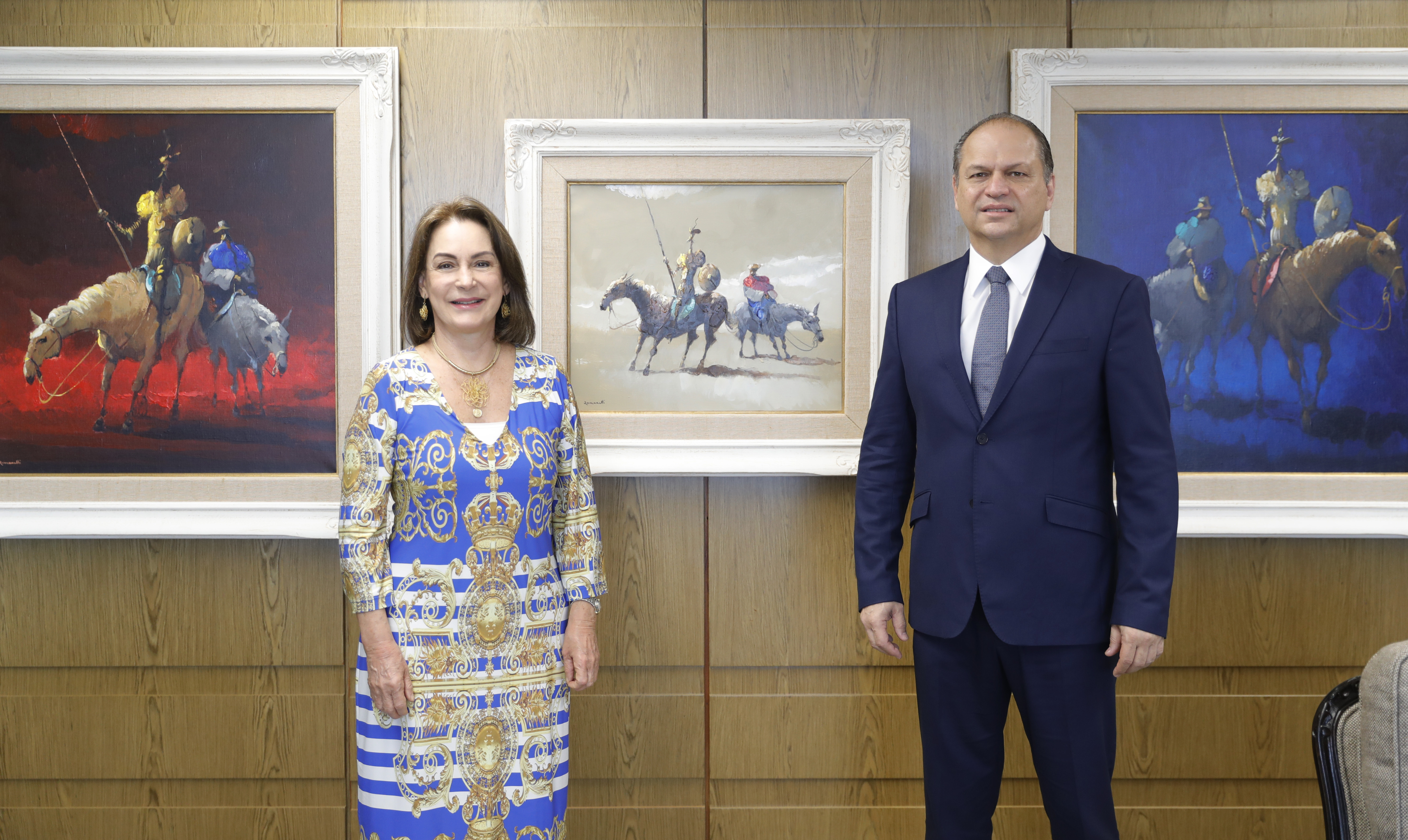 Presidente do TST e do CSJT recebe líder do governo na Câmara dos Deputados