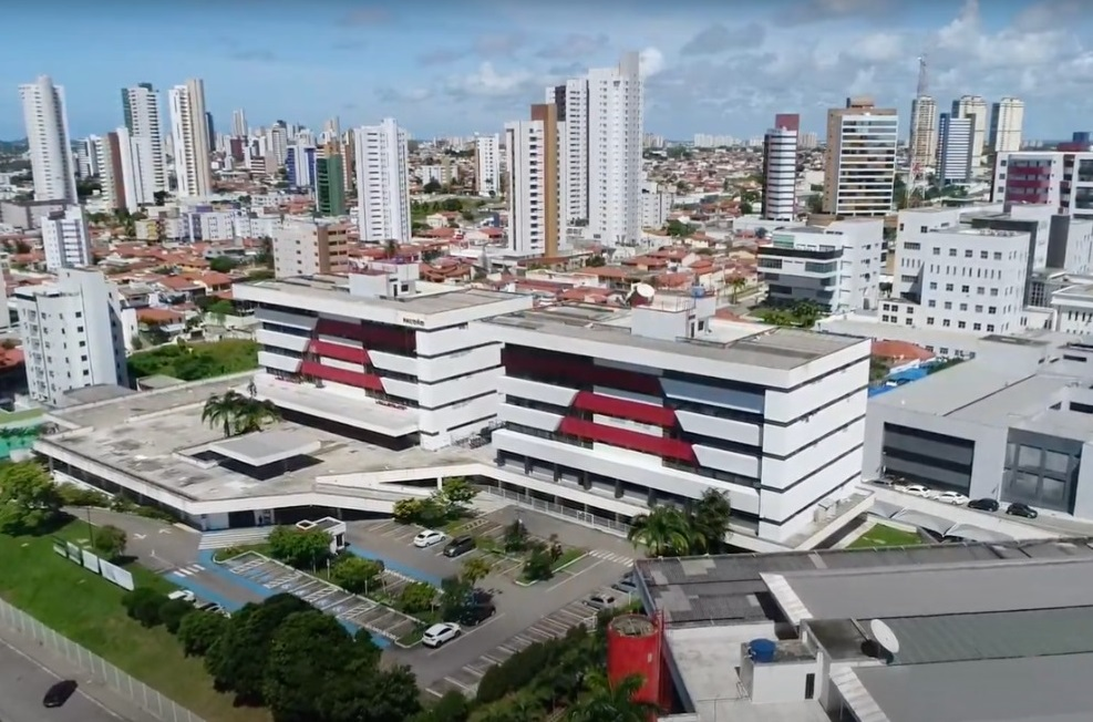 Imagem aérea do edifício-sede do TRT da 21ª Região (Foto: TRT-21)