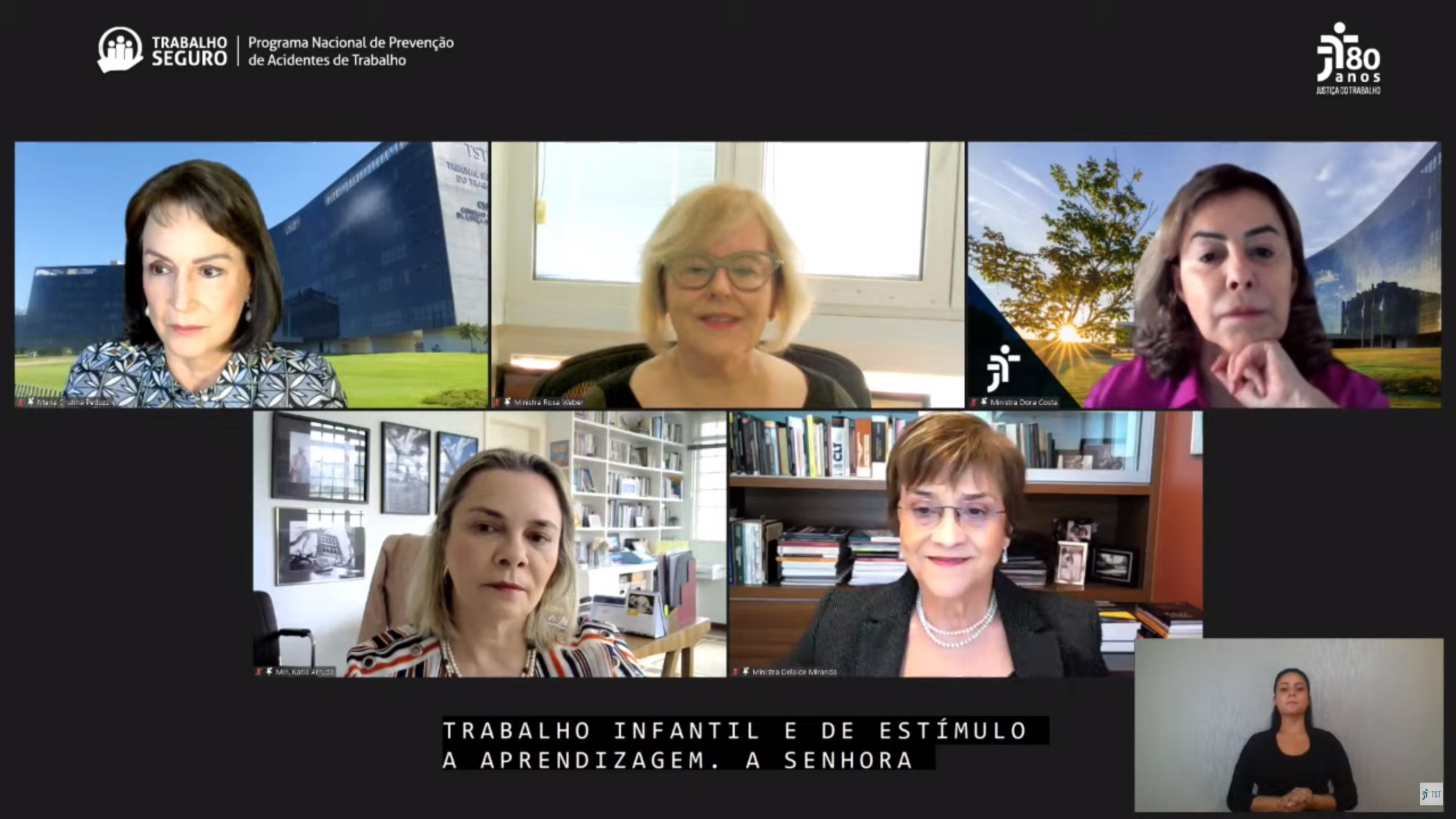 Abertura do seminário internacional do Trabalho Seguro aborda cenário de crise e pandemia