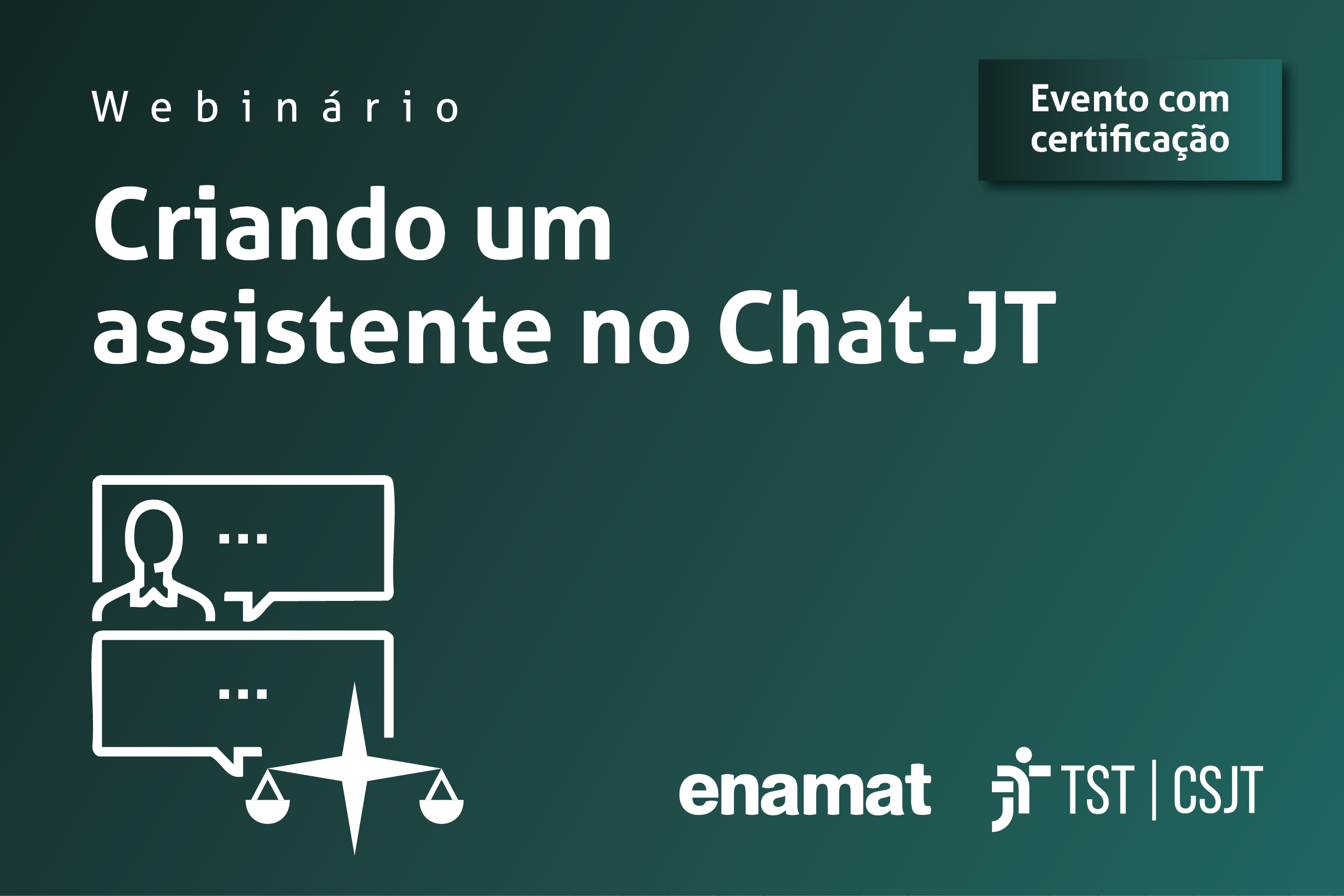 Fundo verde com letras brancas escrito