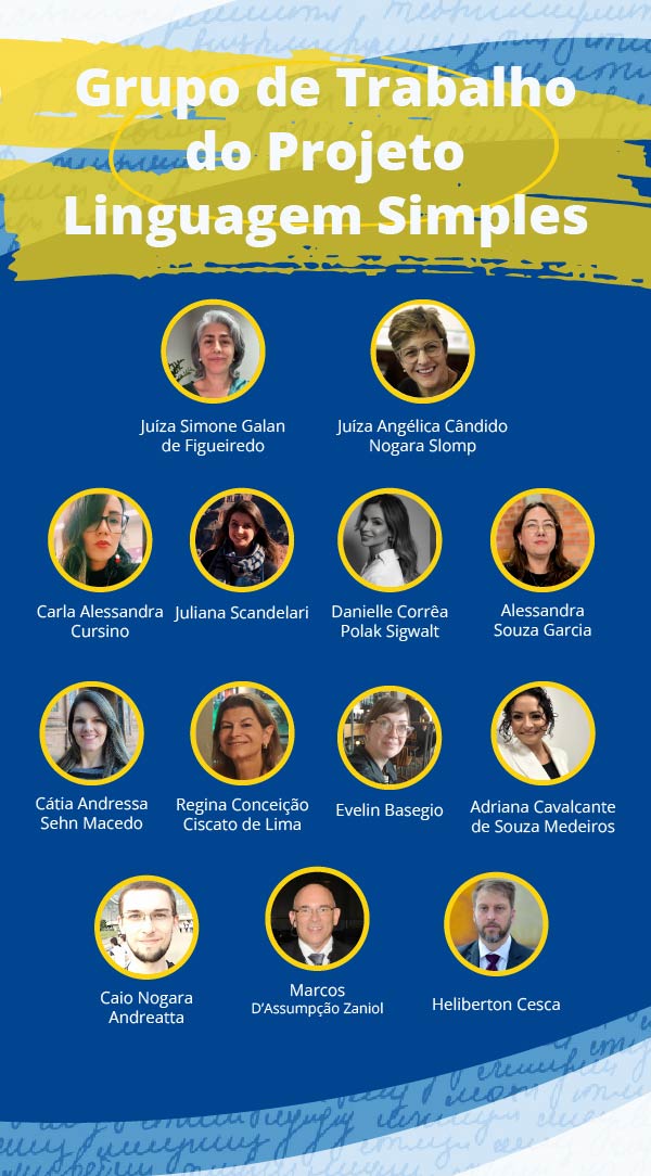 Imagem com a presença de todos os participantes do Grupo de Trabalho do Projeto Linguagem Simples do TRT-9 (PR).