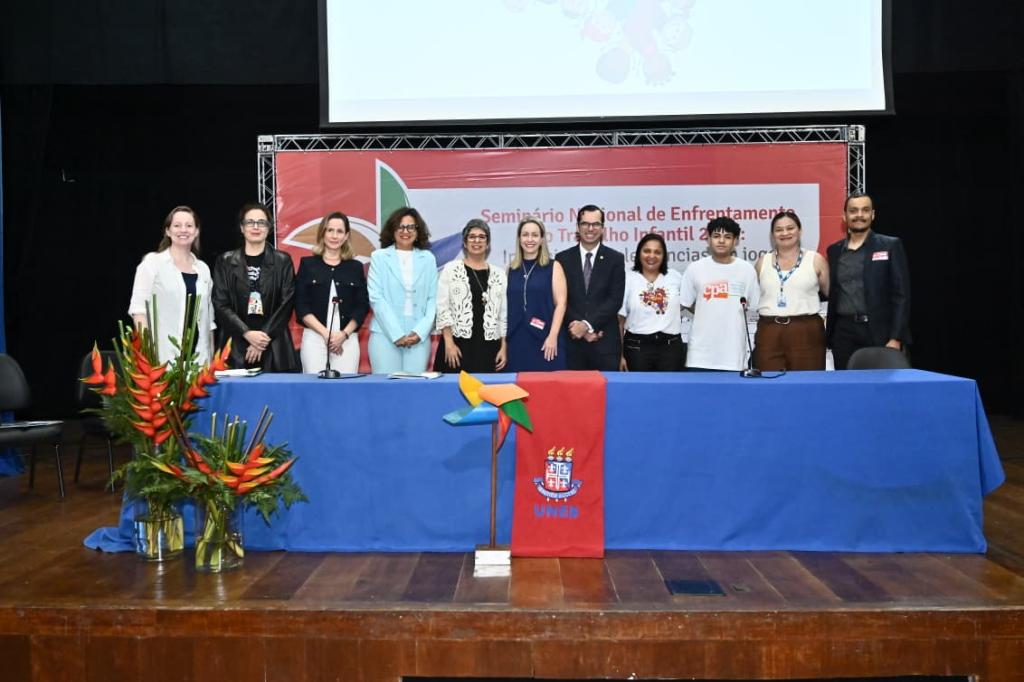 ministro do TST Alberto Balazeiro durante participação no 3º Seminário Nacional de Enfrentamento ao Trabalho Infantil