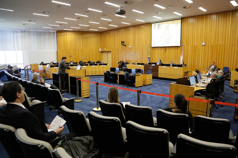 Foto ilustrativa. Plenário da sessão do CSJT.