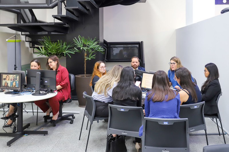 Foto do centro de conciliação em Campinas (SP). 