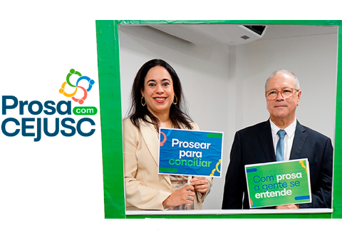 Magistrados e advogados participam da 1ª edição do Prosa no Cejusc.