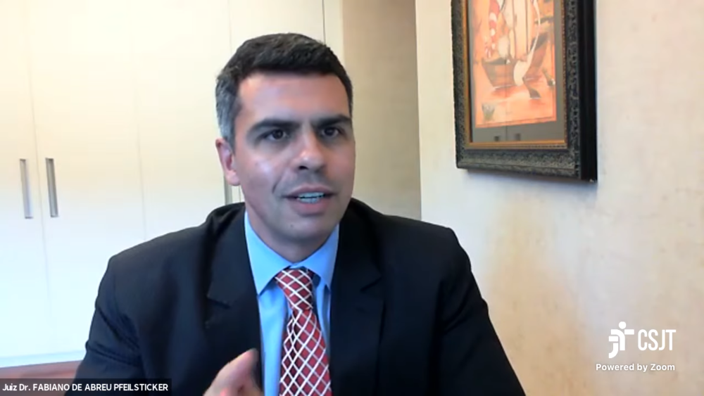 uiz auxiliar da Presidência do TST, Fabiano de Abreu Pfeilsticker,