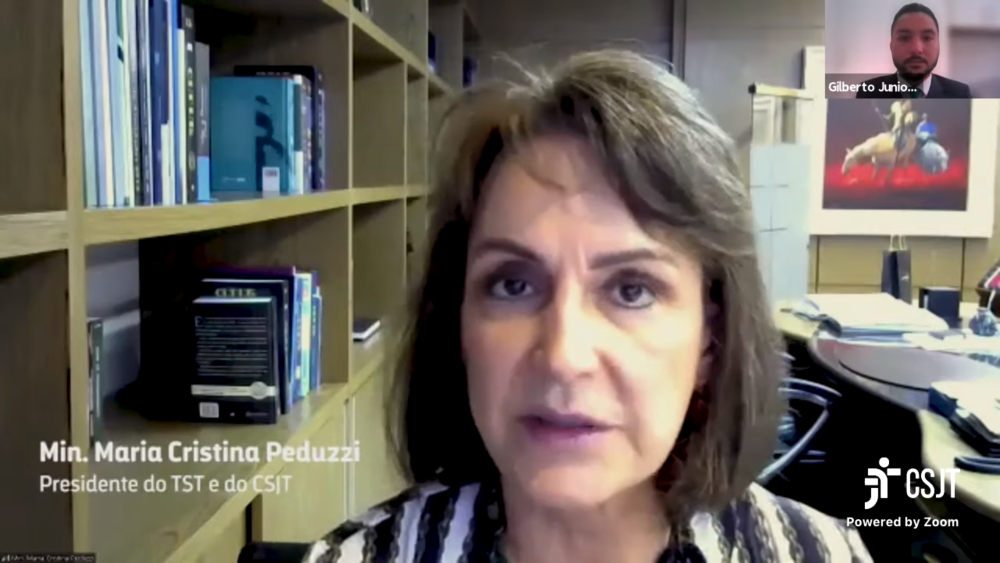 presidente do Tribunal Superior do Trabalho e do CSJT, ministra Maria Cristina Peduzzi