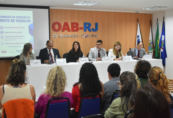 Fotografia do seminário sobre mediação e conciliação no TRT-RJ