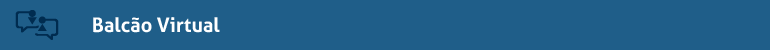 Banner com fundo azul Royal - ícone de duas telas com pessoas em Azul Marinho - Balcão Virtual em Branco