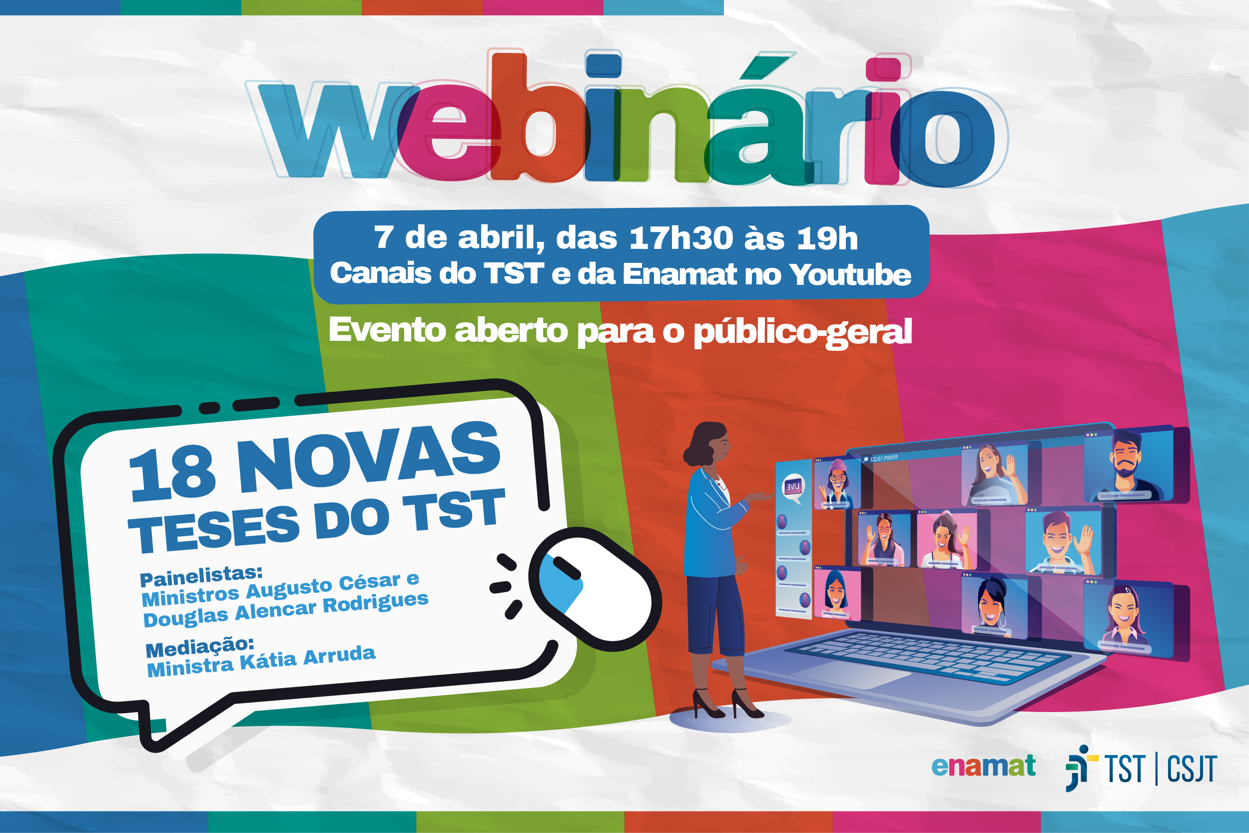 Webinário sobre as 18 novas teses do TST será realizado nesta segunda (7)