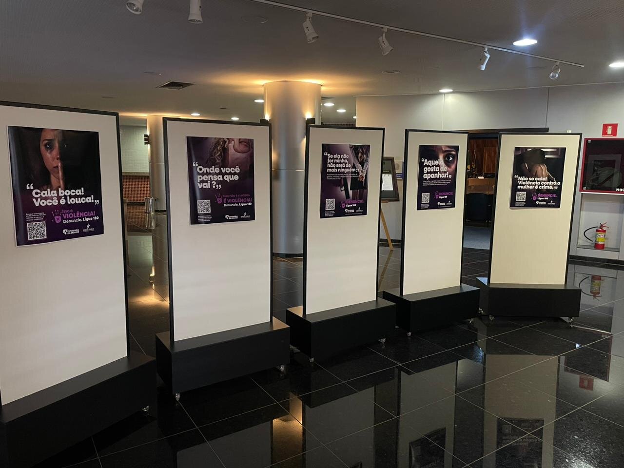 Campanha de combate à violência doméstica realizada pelo TRT-24 (MS)