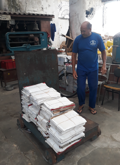 TRT da 13ª Região (PB) doa mais de 200 kg de documentos para Cooperativa de Catadores de Itabaiana