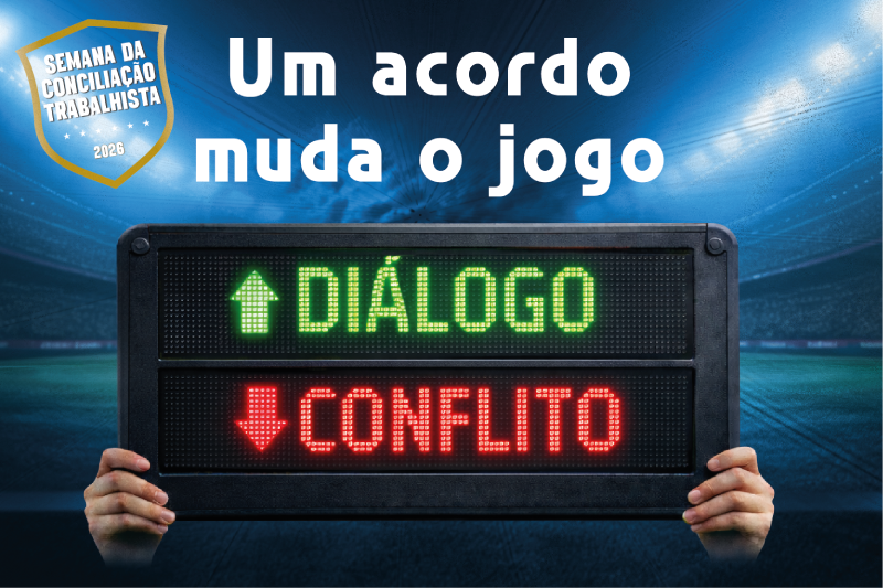 Imagem de divulgação da semana. Uma mão segurando uma placa de substituição. Em verde está escrito 