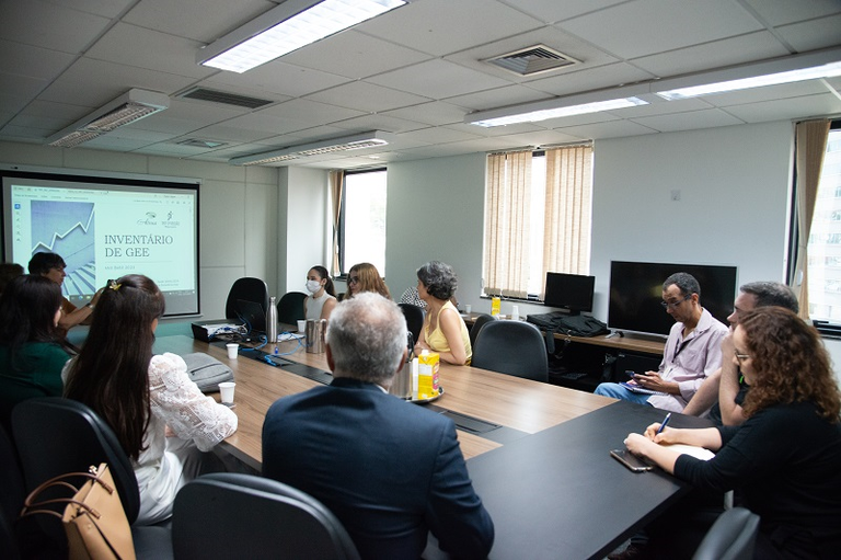 Fotografia referente ao programa TRT3 Carbono Zero realizado no TRT-3 (MG)