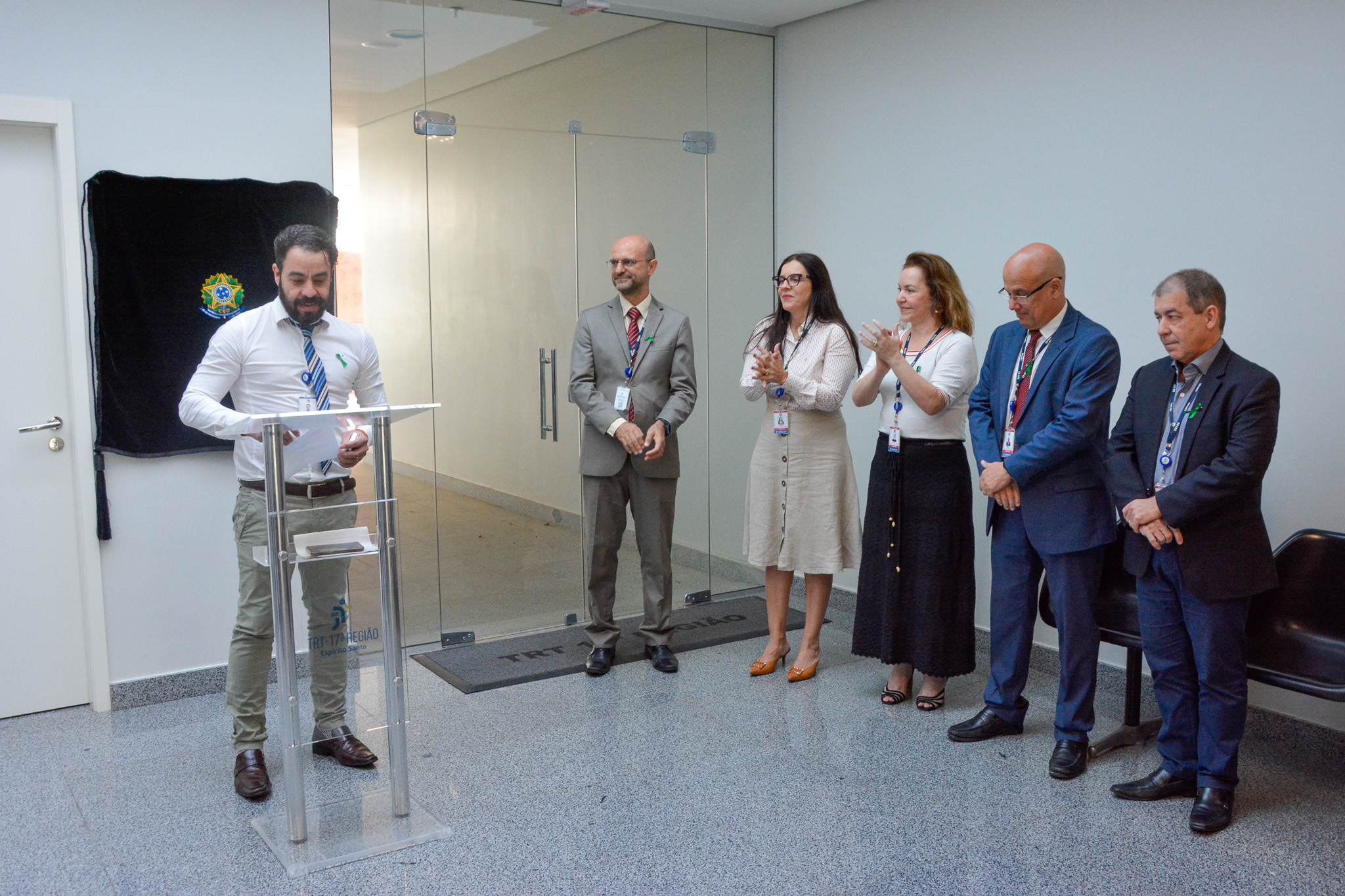 Primeira usina fotovoltaica do TRT da 17ª Região (ES) é inaugurada no edifício-sede  do tribunal