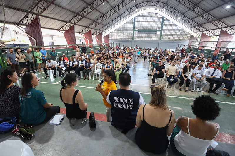 Foto de uma das ações de itinerância no Marajó.