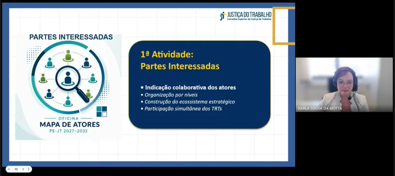 CSJT identifica públicos que influenciam ou serão impactados para formulação do Plano Estratégico da Justiça do Trabalho 2027-2032