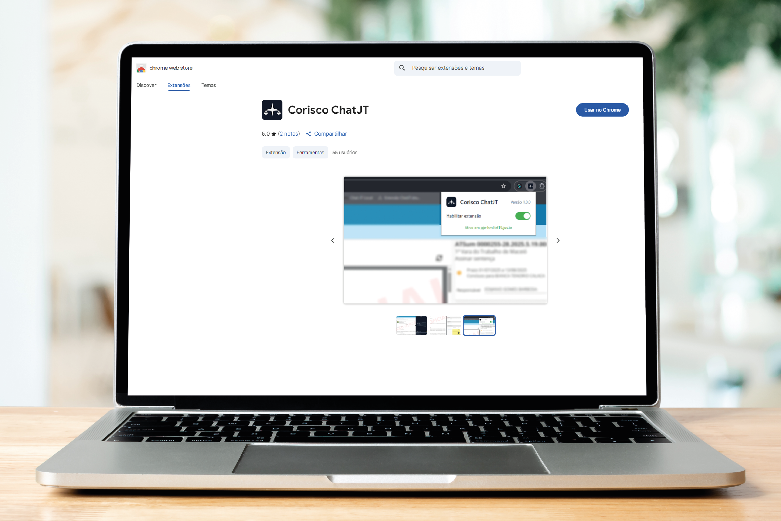 Extensão para Google Chrome permite integração do Chat-JT ao PJe 