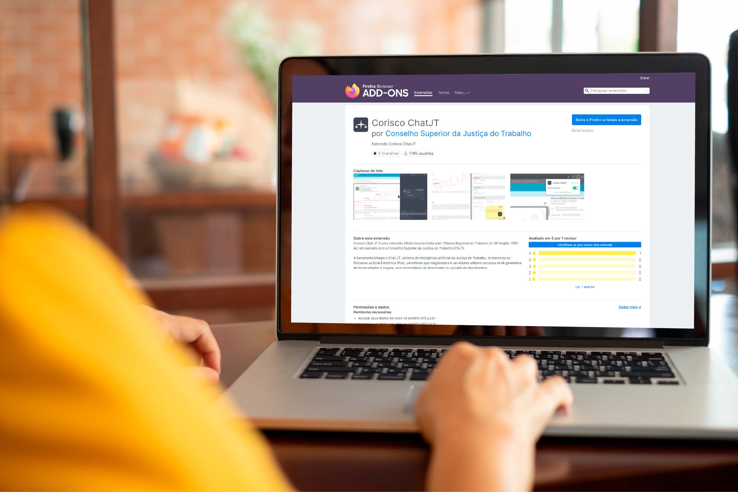 Integração do Chat-JT ao PJe agora também está disponível no Firefox