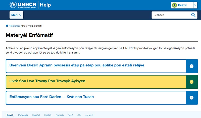 Cartilhas do TRT-PR em espanhol e criolo são incorporadas à biblioteca virtual da ONU