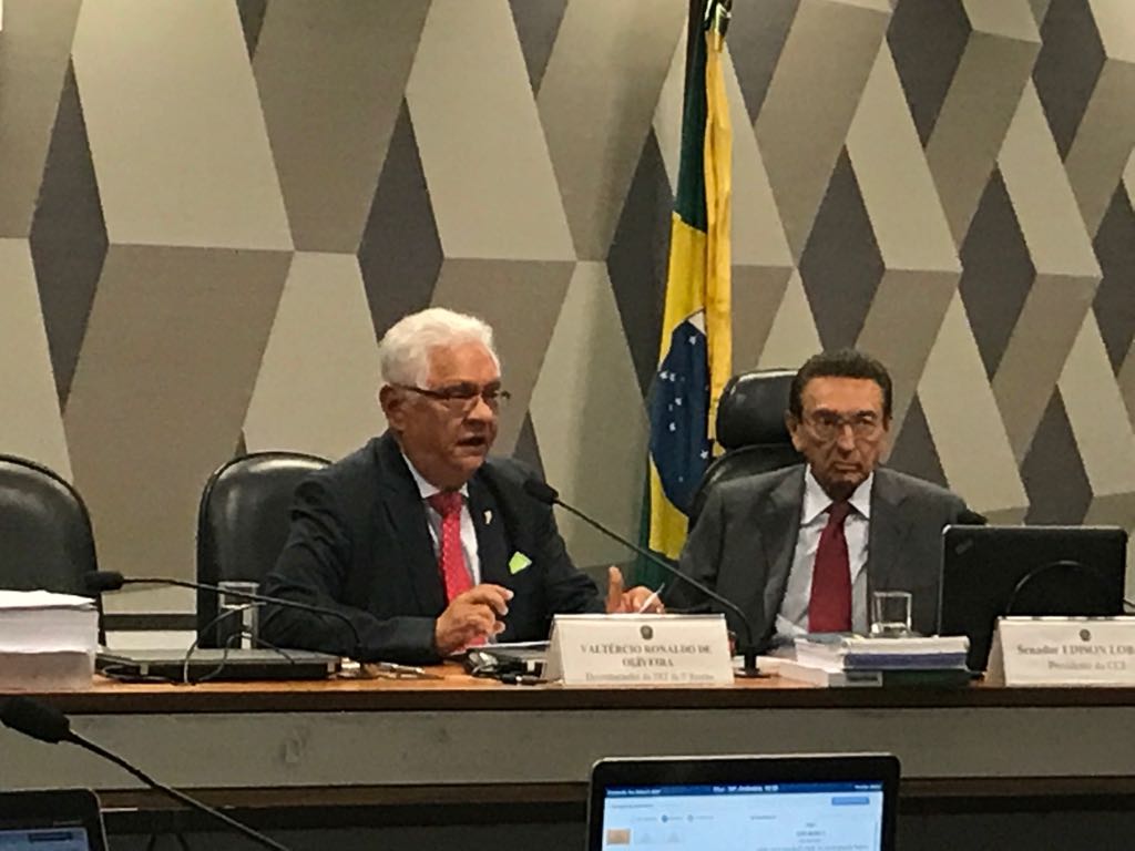 CCJ do Senado Federal aprova a indicação de desembargador Valtércio Oliveira para o CNJ