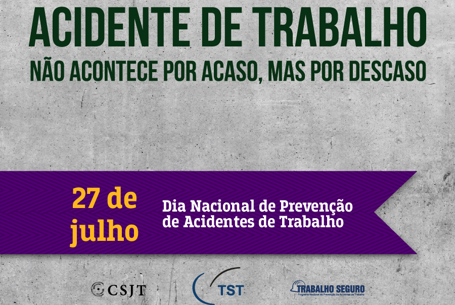 Dia Nacional de Prevenção de Acidentes de Trabalho movimenta TRTs