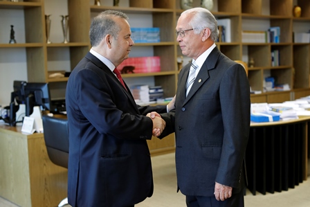 Presidente do CSJT e do TST recebe o relator setorial do orçamento