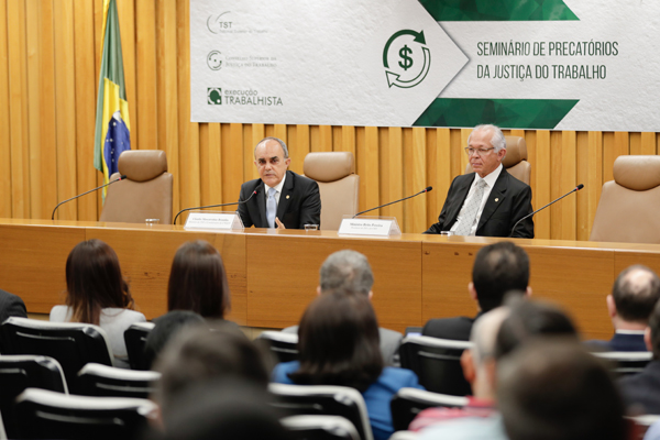 Seminário discute melhorias na solução de precatórios da Justiça do Trabalho