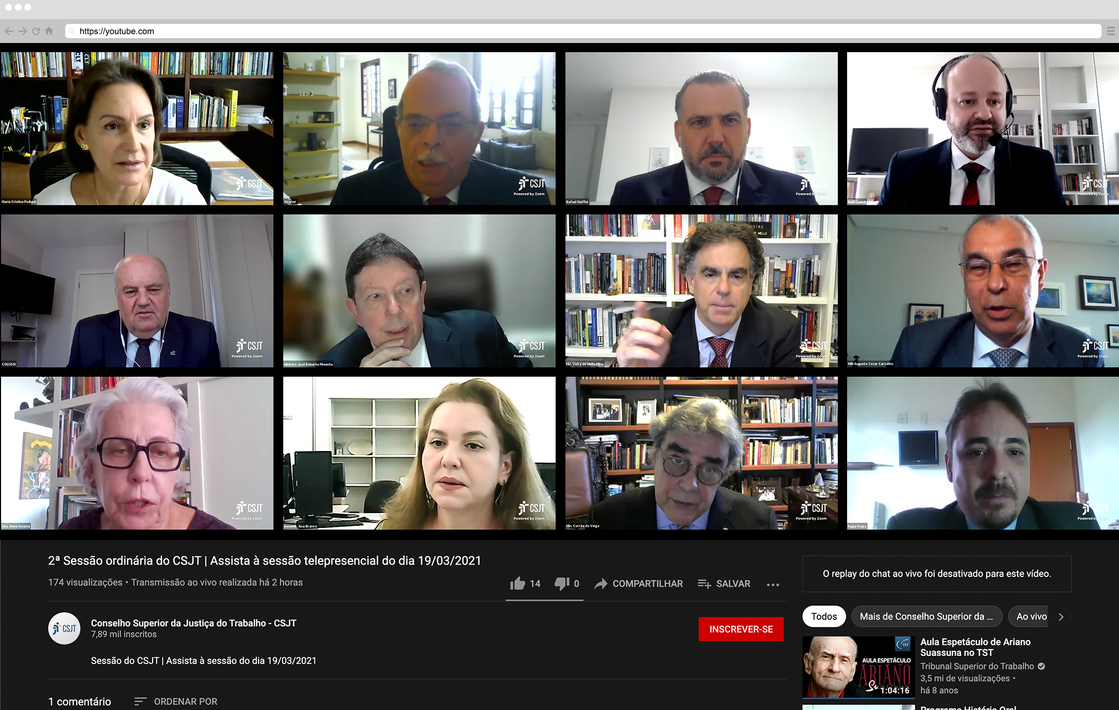 Prazo para se inscrever no CFC sobre Audiências Telepresenciais termina em 16/1